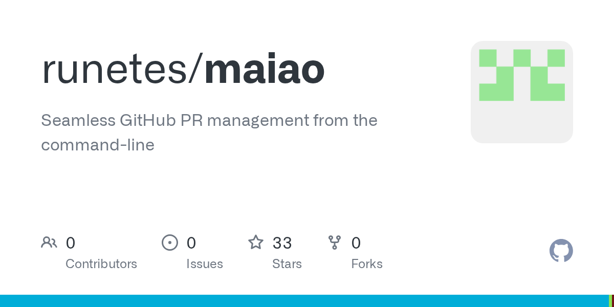 Maiao：支持GitHub、GitLab、Gitea的Gerrit式代码评审工作流工具